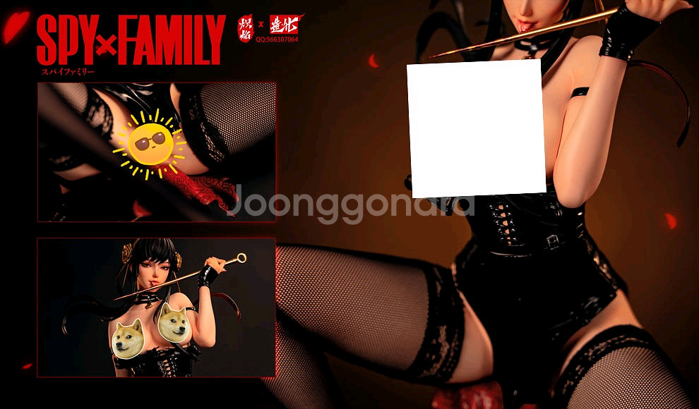 치얀 스튜디오 스파이패밀리 스파패 요르 레진 피규어 유광커스텀 버전--1