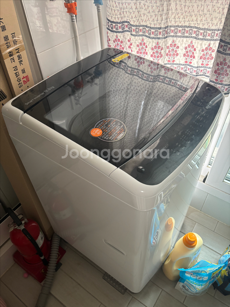 LG 통돌이 세탁기 12kg TR12WL 화이트--0