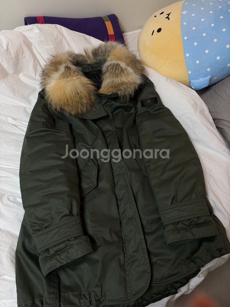 몽클레어 페트레이 여성 라쿤 퍼 롱패딩 66--0