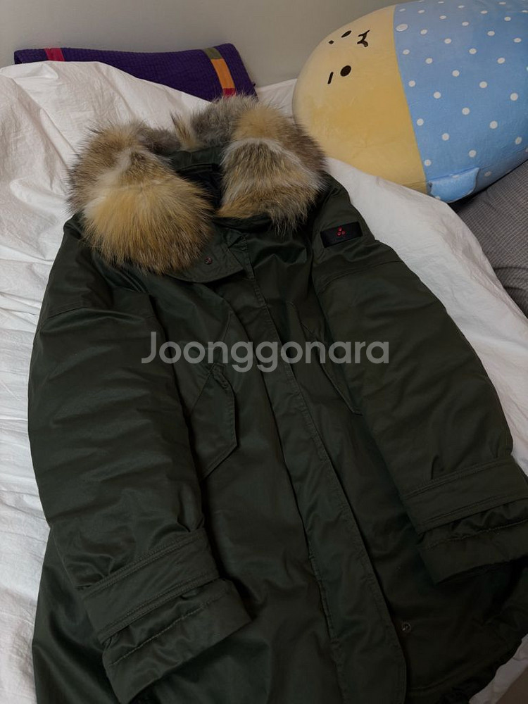 몽클레어 페트레이 여성 라쿤 퍼 롱패딩 66--1