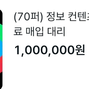 (70퍼) 정보 컨텐츠 콘텐츠 구글 이용료 매입 대리