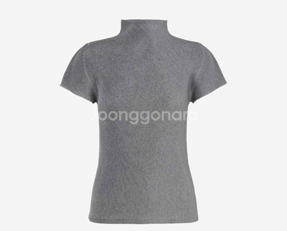 플리츠플리즈 미스트 베이직 탑 라이트 그레이 3--0