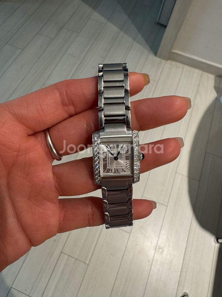 까르띠에 프랑세즈 다이아몬드 시계--0