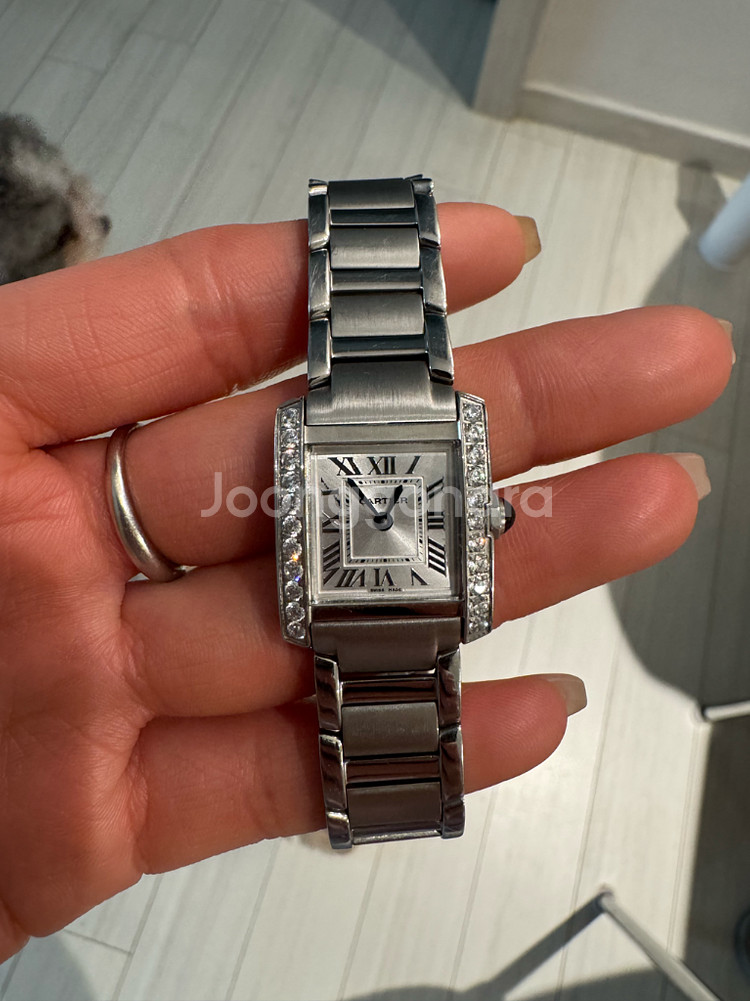 까르띠에 프랑세즈 다이아몬드 시계--2