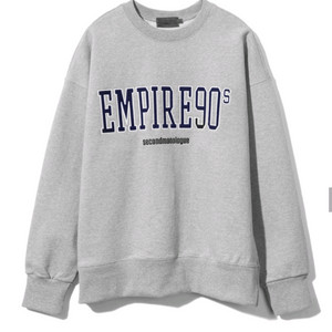 세컨 모놀로그 엠파이어 90에스 스웻 셔츠(그레이)