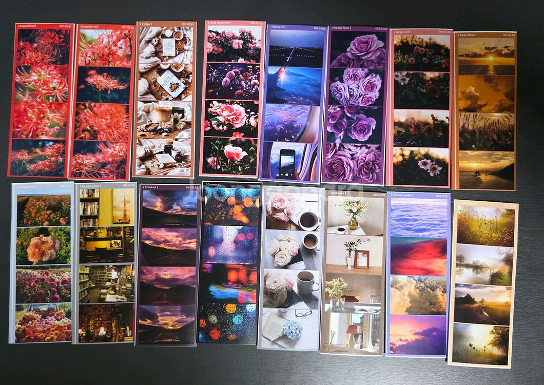 (처분) 4컷 감성 스티커 (64장)--0