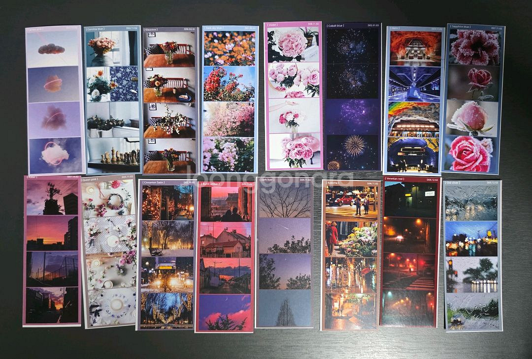 (처분) 4컷 감성 스티커 (64장)--3