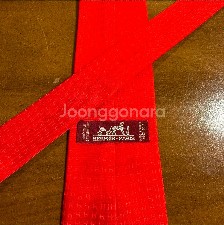 에르메스 파코네 넥타이 정품--1