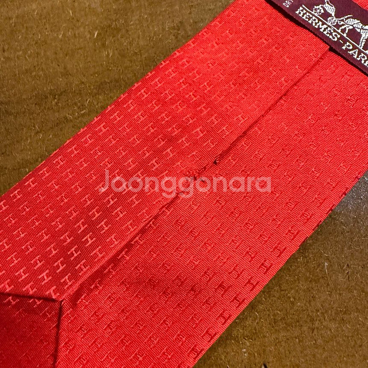 에르메스 파코네 넥타이 정품--2