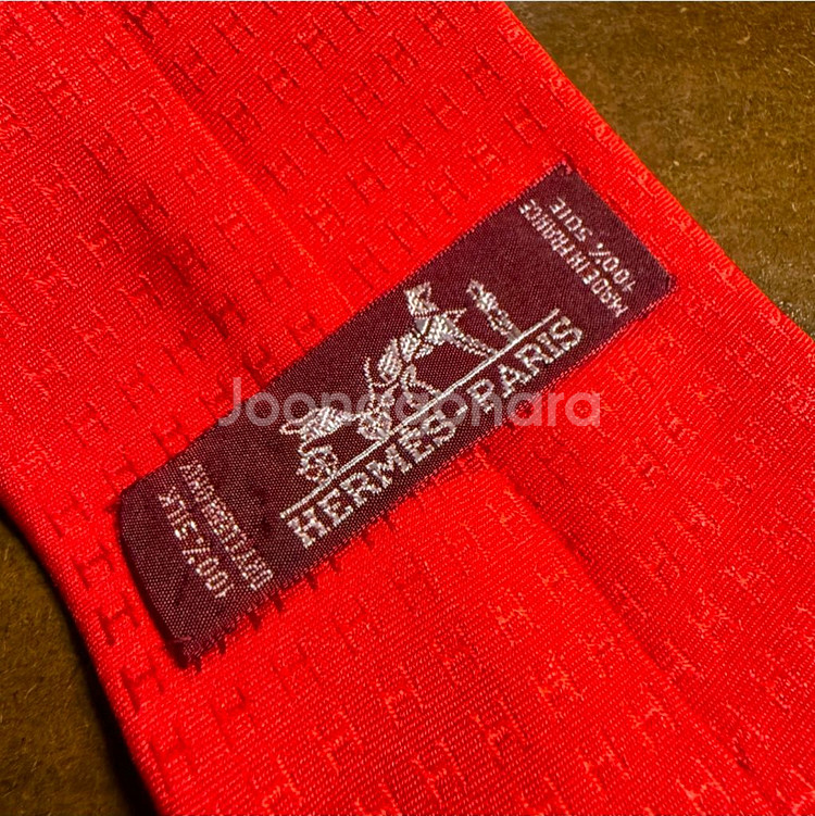 에르메스 파코네 넥타이 정품--0