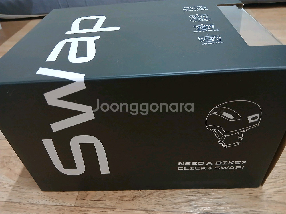 Swap 스마트 자전거 헬멧 (새상품, 흰색)--0