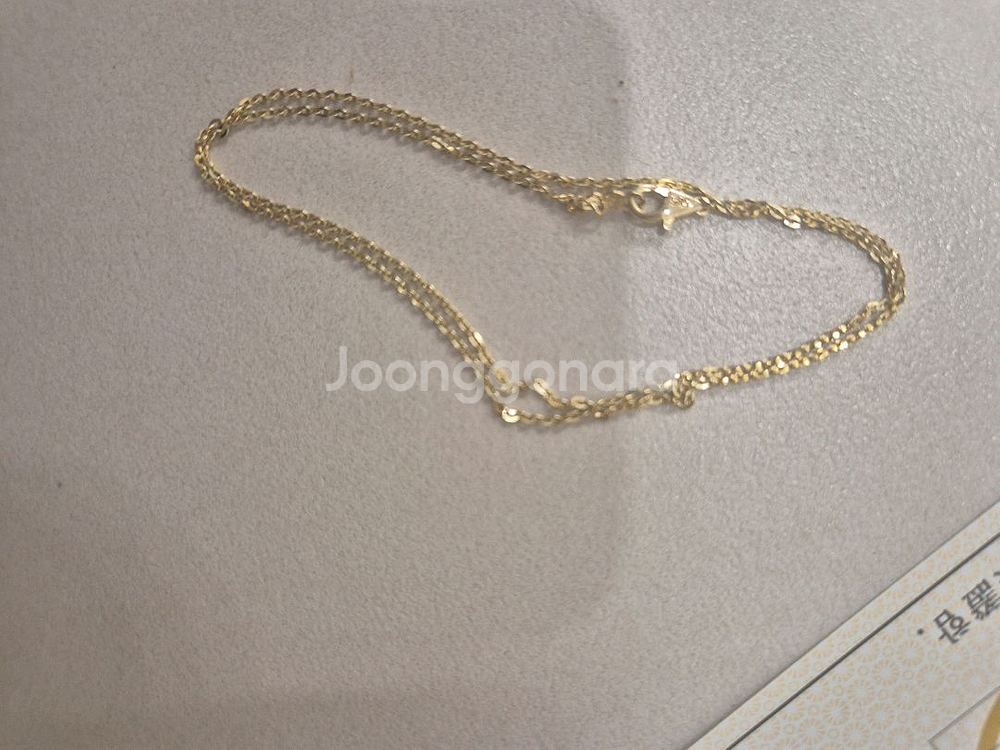 14k 골드 체인 목걸이--1