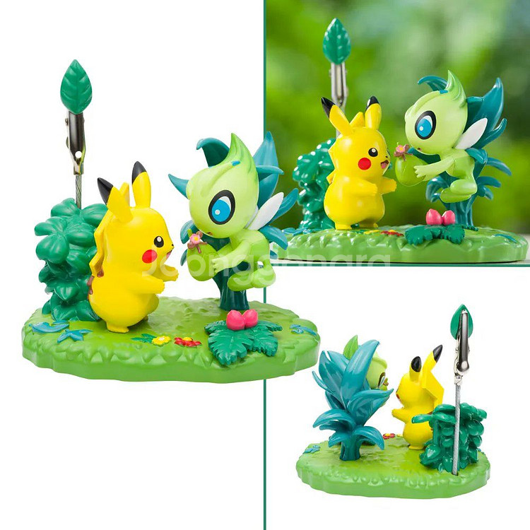 포켓몬센터 메모스탠드 세레비 피카츄 피규어 숲의 선물--1