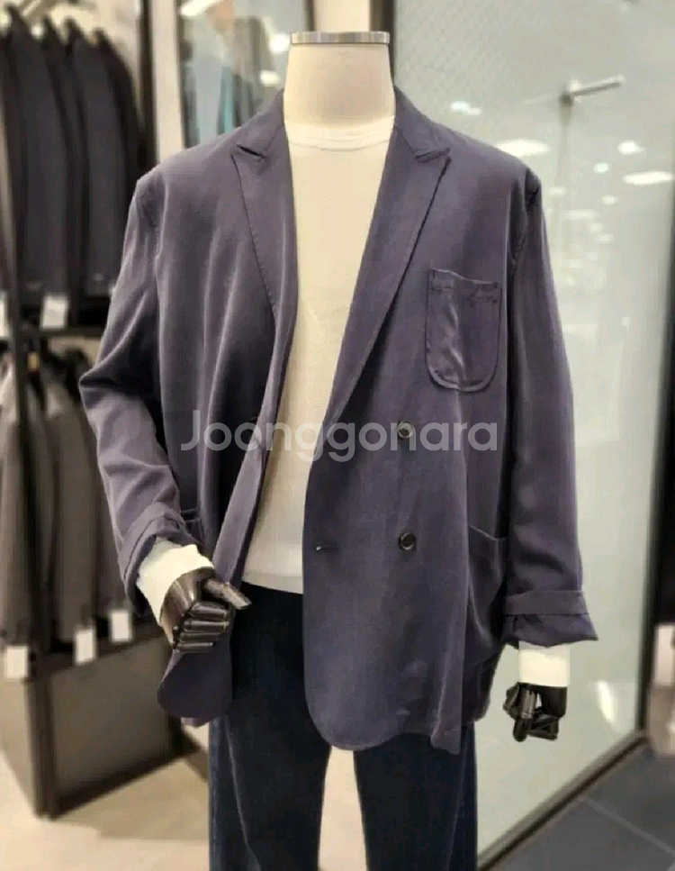 킨록 빈티지컬 오버핏 캐주얼 더블자켓 블레이저--3