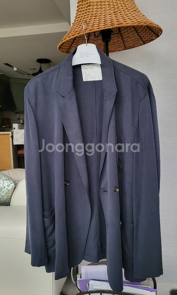 킨록 빈티지컬 오버핏 캐주얼 더블자켓 블레이저--0