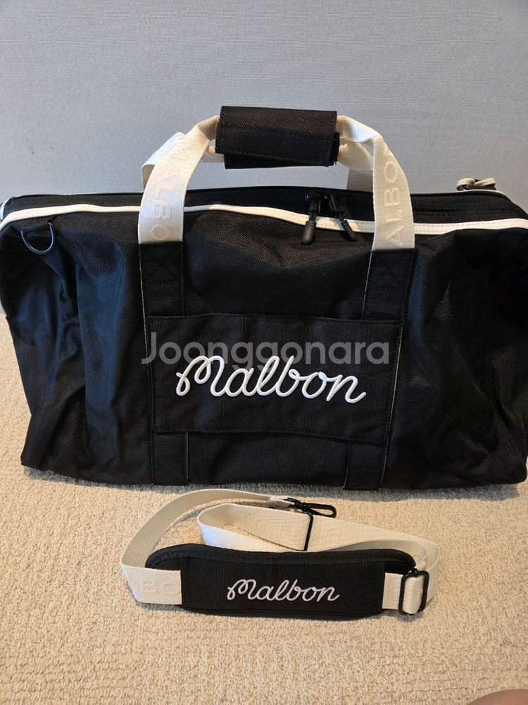 국내당일발송 말본골프백 캐디백 보스턴백 블랙--2