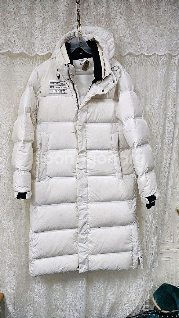 K2 화이트 롱패딩--0