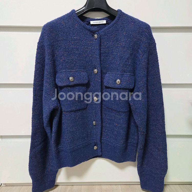 더캐시미어 믹스드 플랩 니트 가디건55 랑방 마인 타임--3