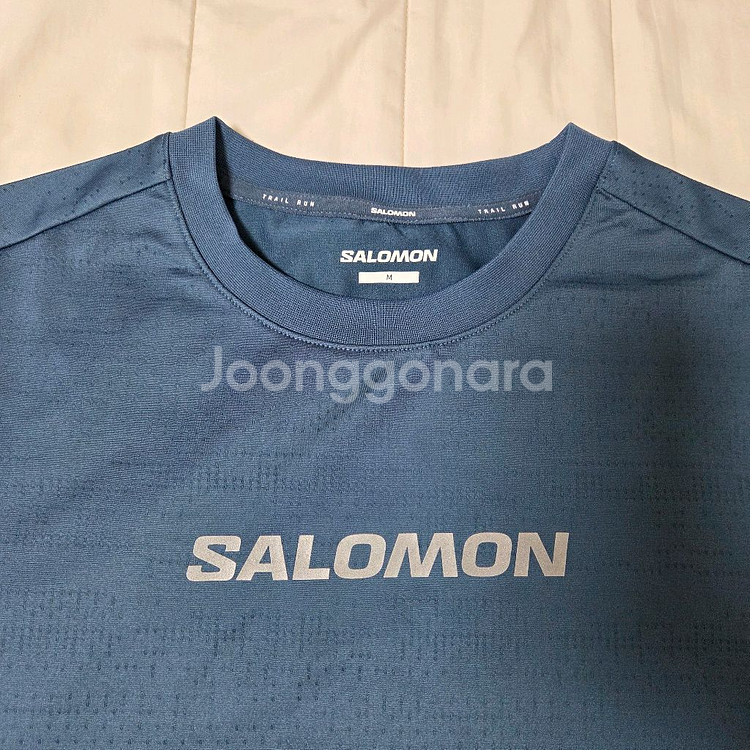 24ss 살로몬 유니 에어로 서클 숏 슬리브 블루 M--2