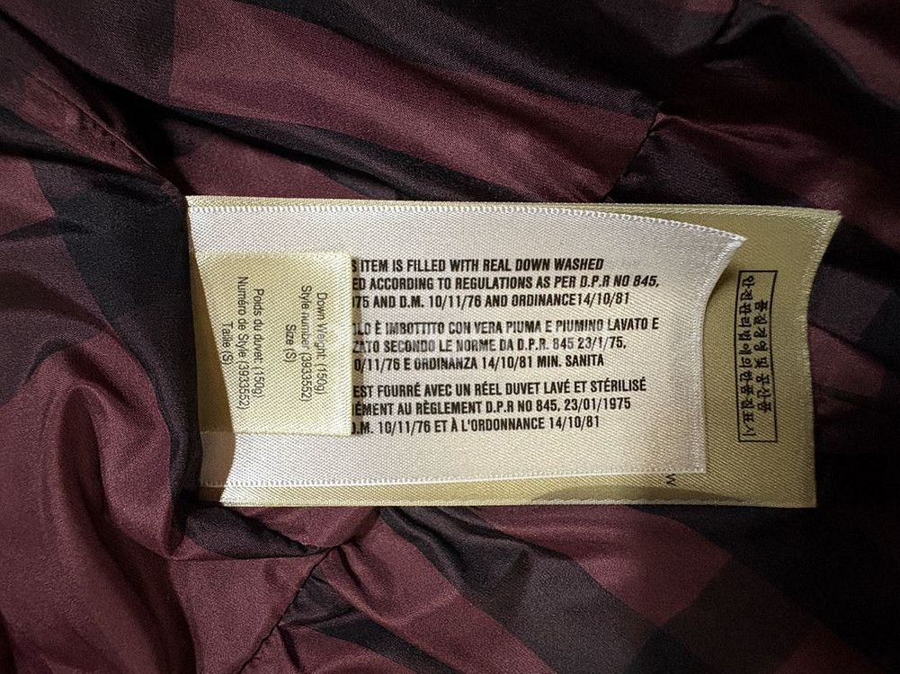 버버리브릿 패딩 s사이즈--5