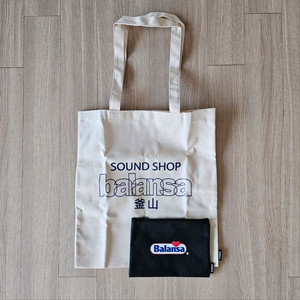 새제품) 발란사 부산 에코백 파우치 세트 미사용 Balansa