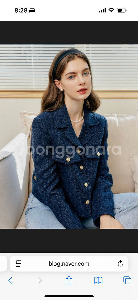 룩캐스트 에밀리 트위드자켓 S--0