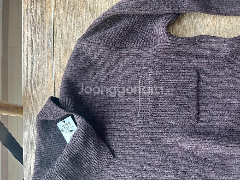 톰보이 스튜디오 터틀넥 니트 원피스, 브라운 free사이즈--2