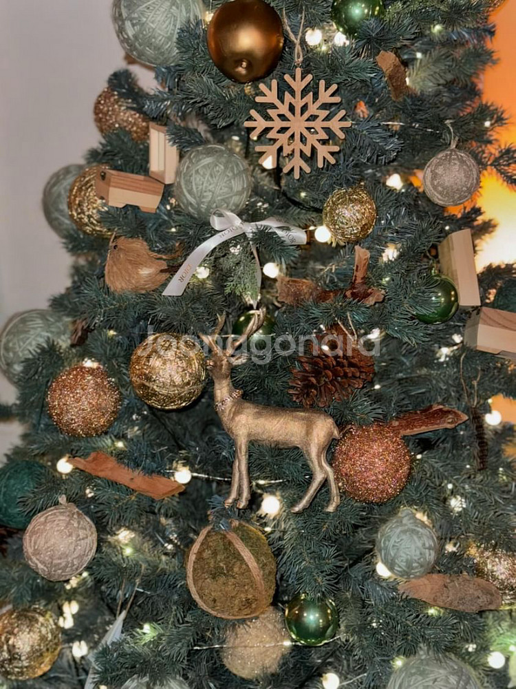빈티지느낌 크리스마스트리 장식 세트 대형 175cm--2