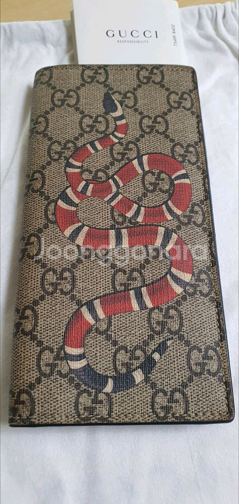 구찌 스네이크 장지갑 반지갑 정품S급(감정O)프라다루이비통디올고야드샤넬셀린느보테가생로랑--1