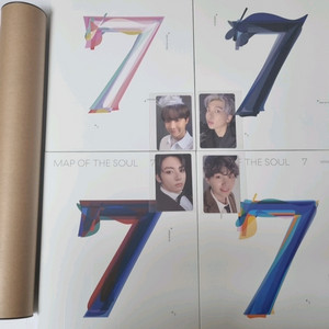 포스터 포카O 방탄 맵솔 7 제이홉 RM 정국 슈가