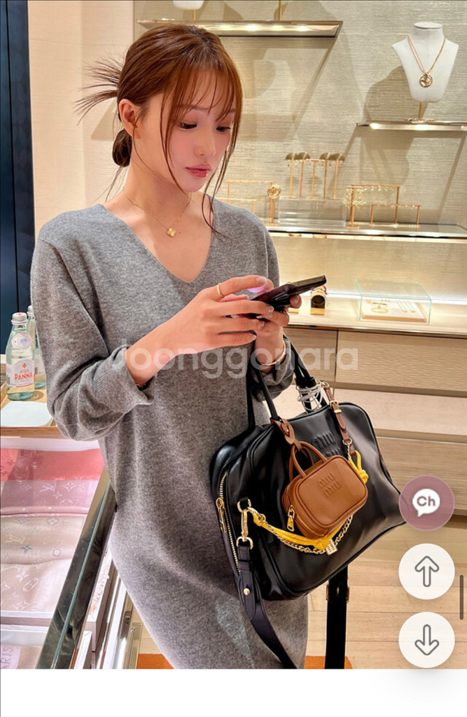 마리마켓 홀가먼트 롱 원피스 브이넥 니트원피스 울원피스--0