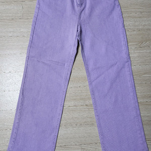 여성 퍼플 데님 팬츠m