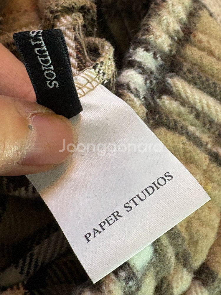 쎄미 키드모헤어 가디건, 페이퍼 스튜디오 체크 스트링 팬츠--8