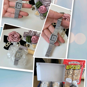 크리스탈큐빅 팔찌시계 새거 스와로브스키 카시오 세이코 가이거