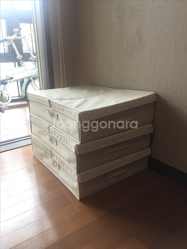 무인양품 수납 상자 (3개)--0