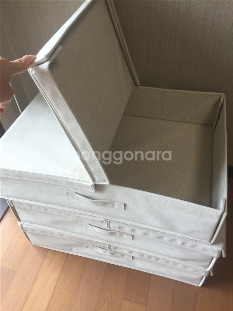 무인양품 수납 상자 (3개)--1