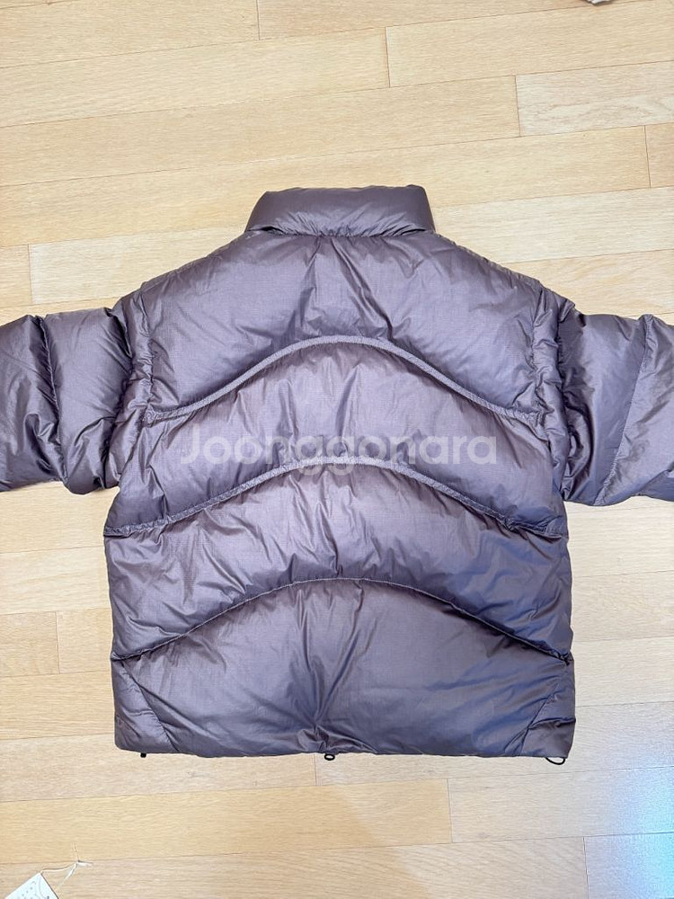 살로몬 컨투어 크롭 패딩 퍼플그레이 M팝니다--1