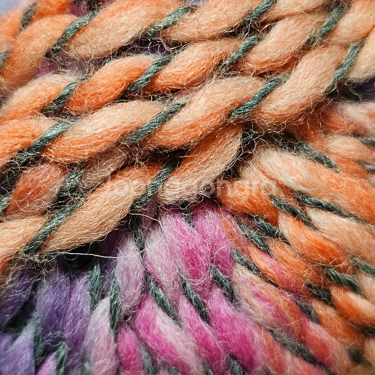 (세하선) 마리골드 그라데이션 배색실 뜨개실 털실 울 100% 겨울실 두꺼운 실 스웨터 가디건 숄--2