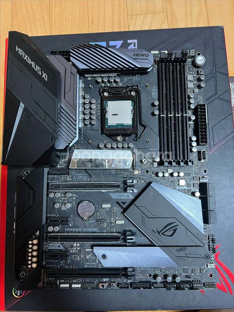9700k Z390 막시무스 히어로 지스킬 램 보드 셋--1