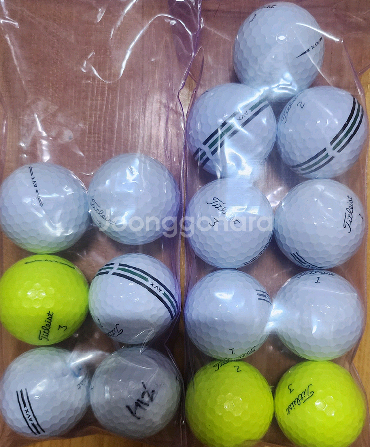 타이틀리스트 AVX 로스트볼 골프공 15알--1