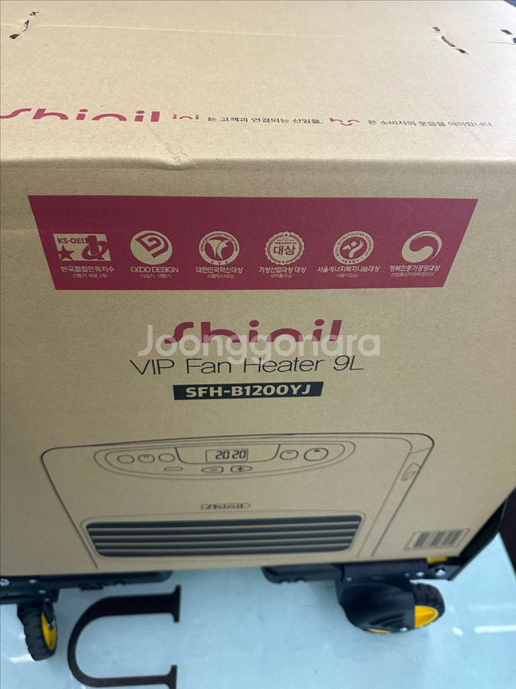 신일 VIP 팬히터 1200 블랙 미개봉--0