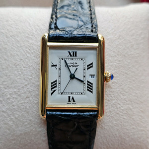 까르띠에 탱크머스트 XL 짝수로만 빈티지 쿼츠