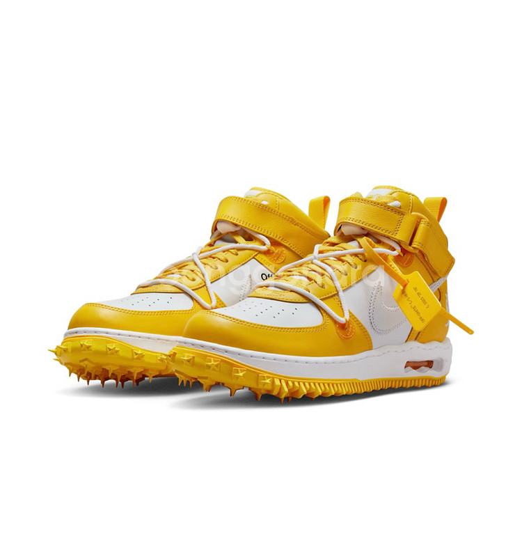 [260 265 270] 나이키 x 오프화이트 에어포스1 미드 운동화--0