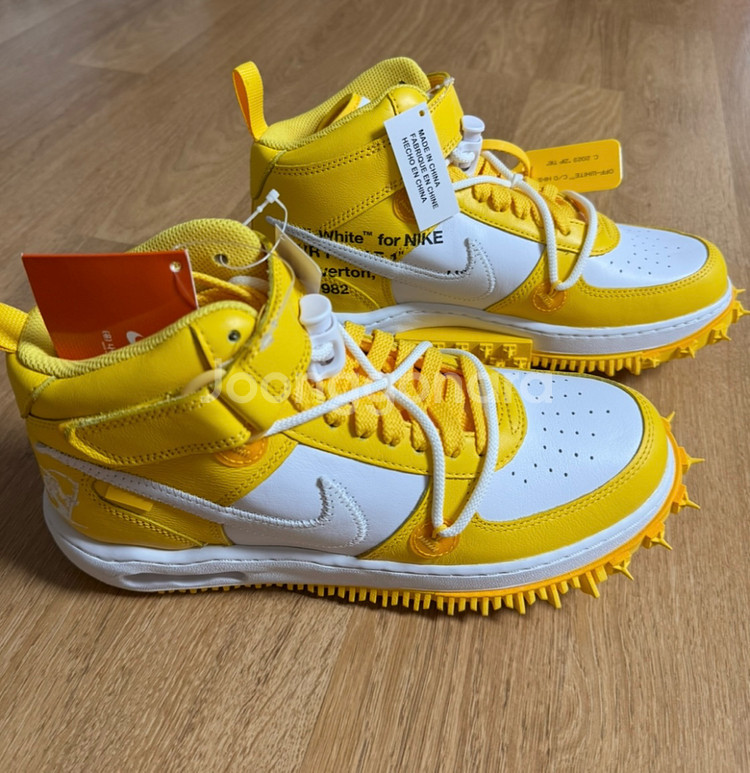 [260 265 270] 나이키 x 오프화이트 에어포스1 미드 운동화--6