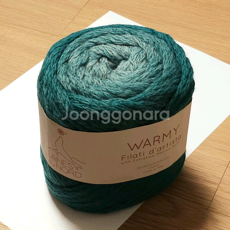 (세하선) 레인즈두놀드 워미 그라데이션 배색실 뜨개실 털실 울 70% 겨울실 목도리 숄 조끼--6