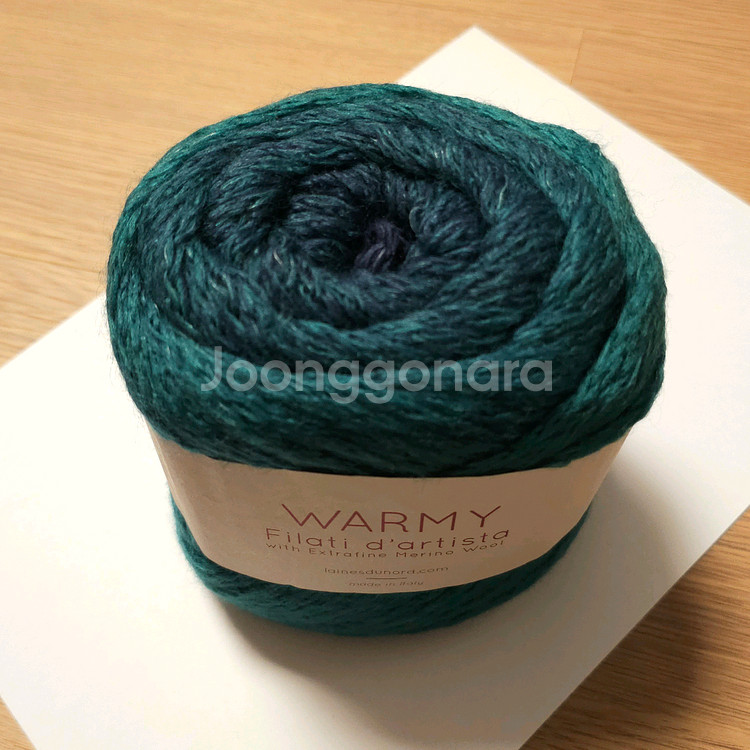 (세하선) 레인즈두놀드 워미 그라데이션 배색실 뜨개실 털실 울 70% 겨울실 목도리 숄 조끼--7