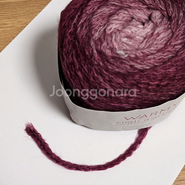 (세하선) 레인즈두놀드 워미 그라데이션 배색실 뜨개실 털실 울 70% 겨울실 목도리 숄 조끼--3