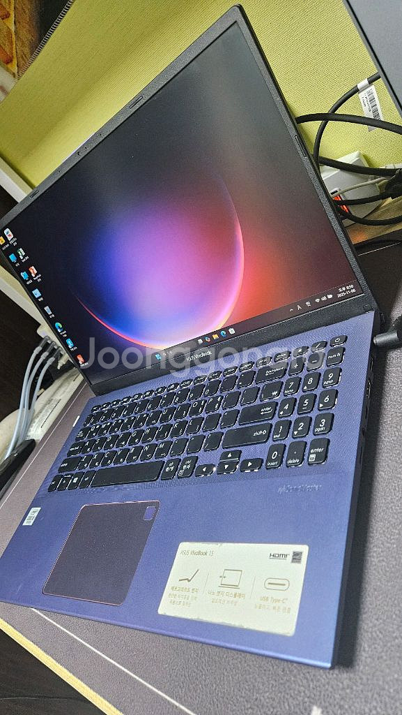 아수스 노트북 10세대 i5-8g-256g+1t 사용감적고 용량큼--4