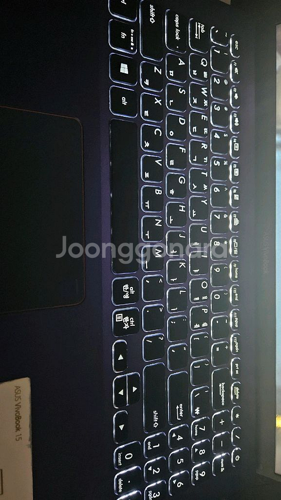 아수스 노트북 10세대 i5-8g-256g+1t 사용감적고 용량큼--7