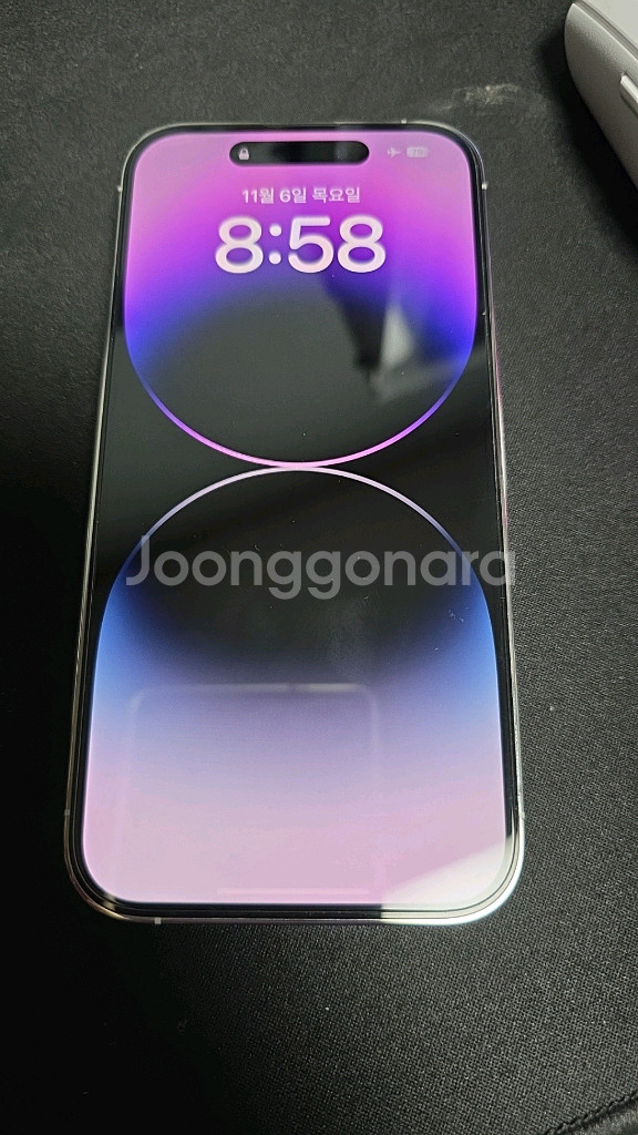 아이폰 14프로 자급제 실버 512기가 판매합니다. 배터리성능 100프로--7